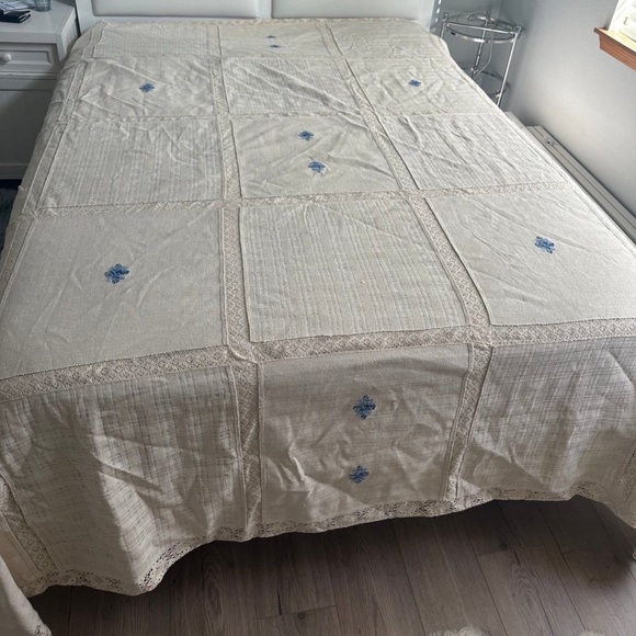 Handmade 7 pc.set (2 curtain panels bad spread - Picture 7 of 10